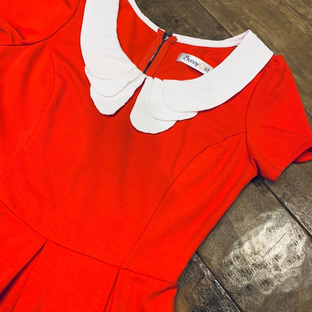 Triple Peter Pan Collar Dress - Picture 4 of 8
